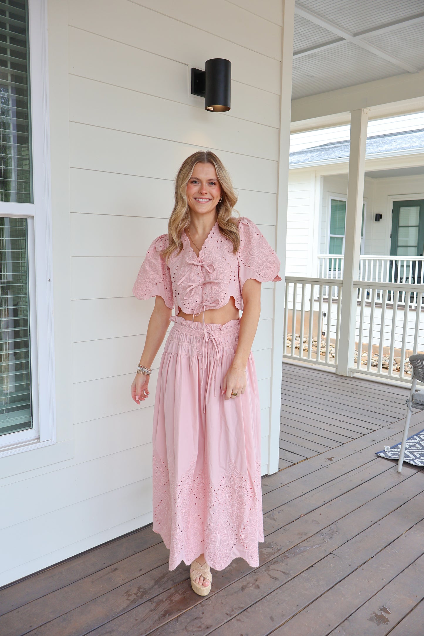 Charlotte Eyelet Tie Top