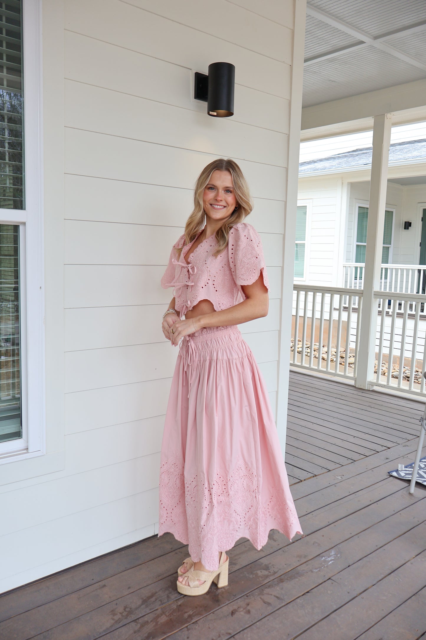 Charlotte Eyelet Skirt