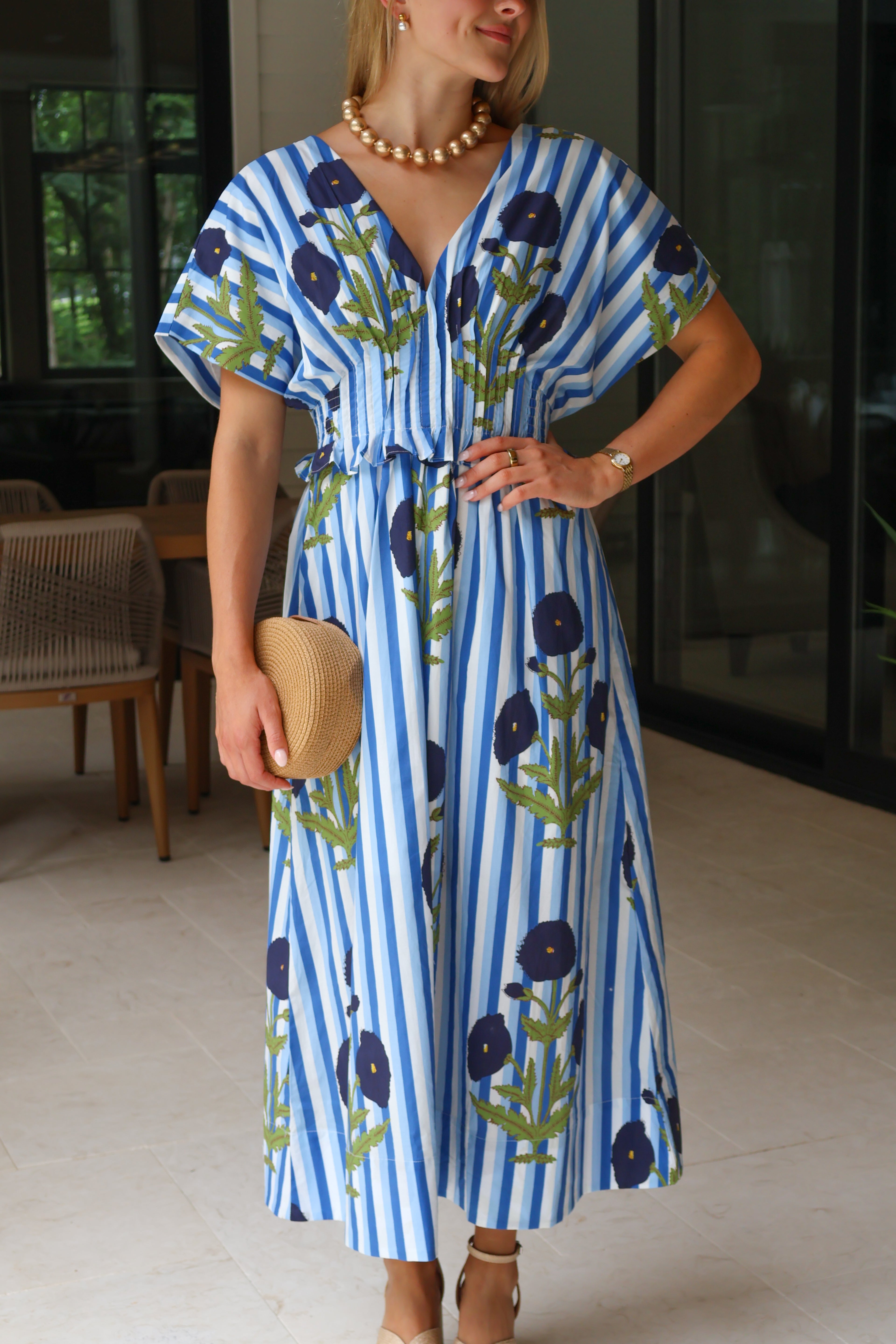 Seaside Bloom Midi Dress