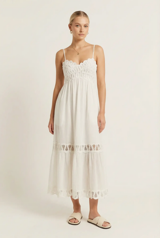 The Heirloom Lace Midi Dress