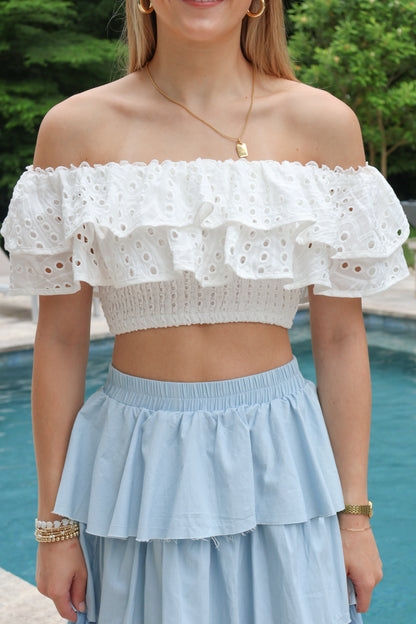 Andie Eyelet Top