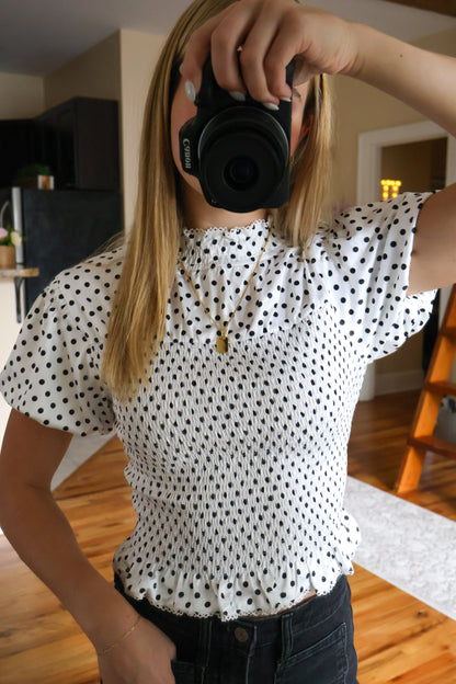 Halftime Polka Dot Top