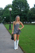 Checkmate Ruffle Romper