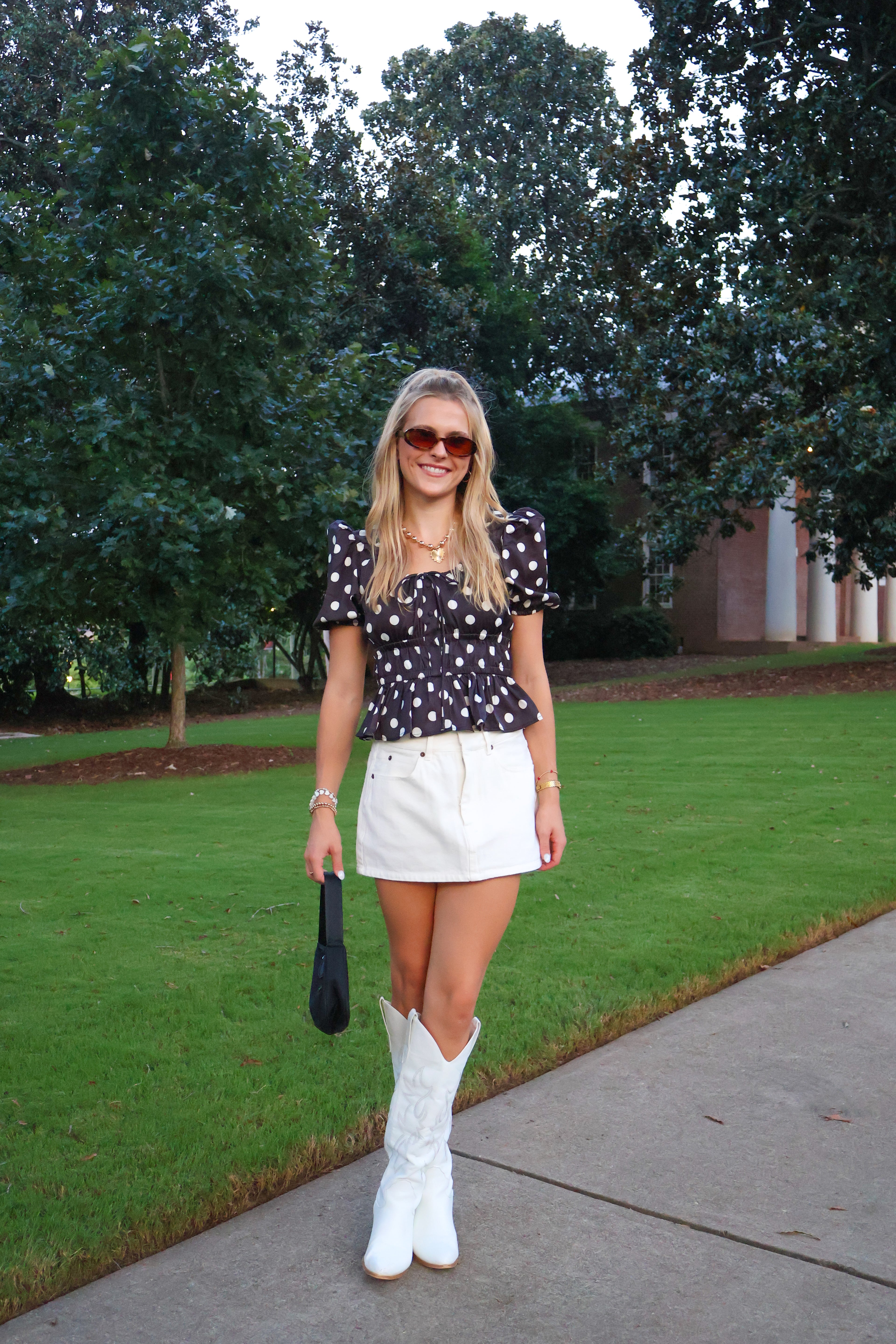 Game Time Peplum Top