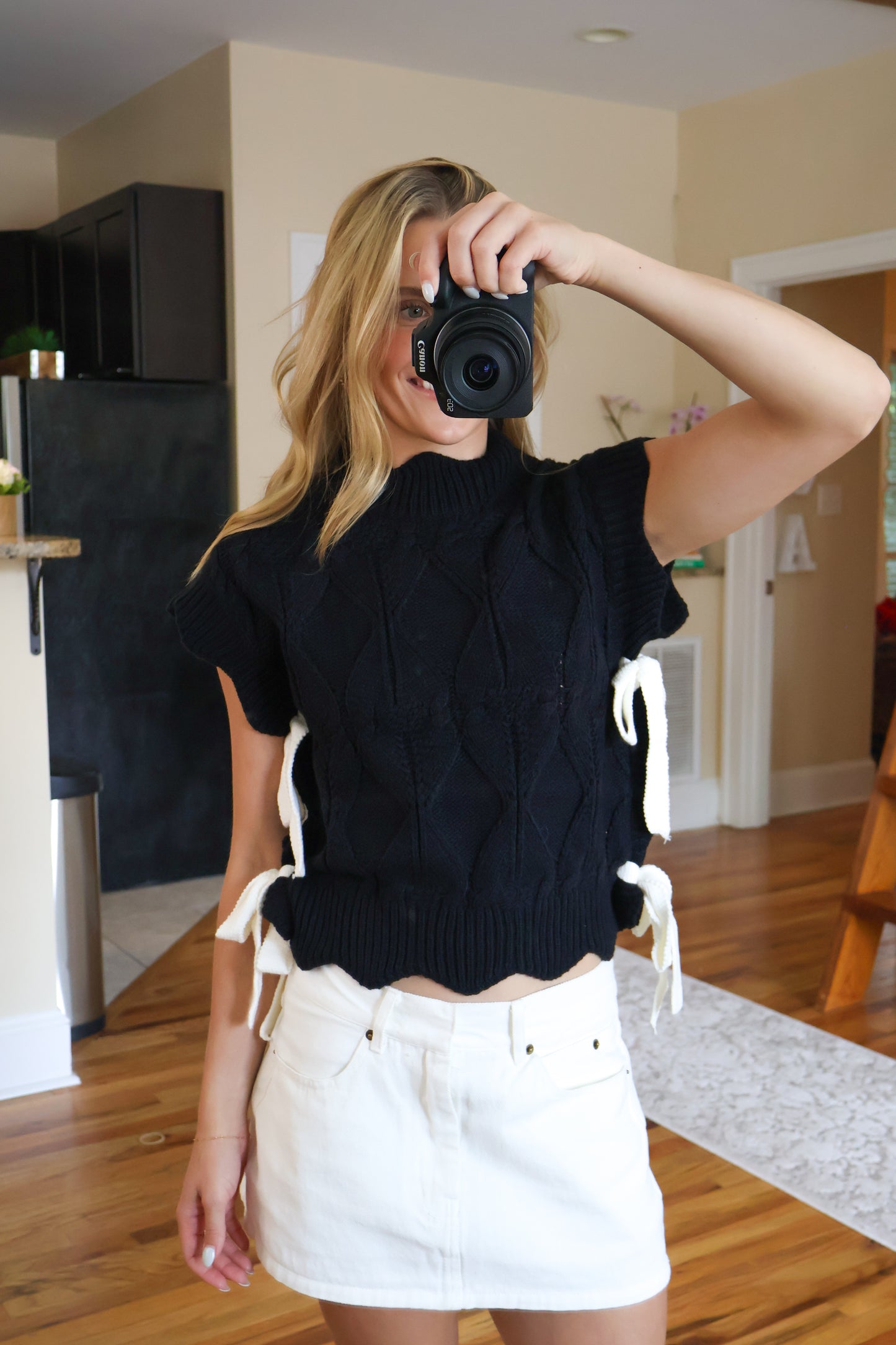 Final Play Scalloped Sweater