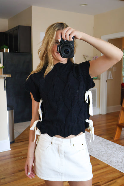 Final Play Scalloped Sweater