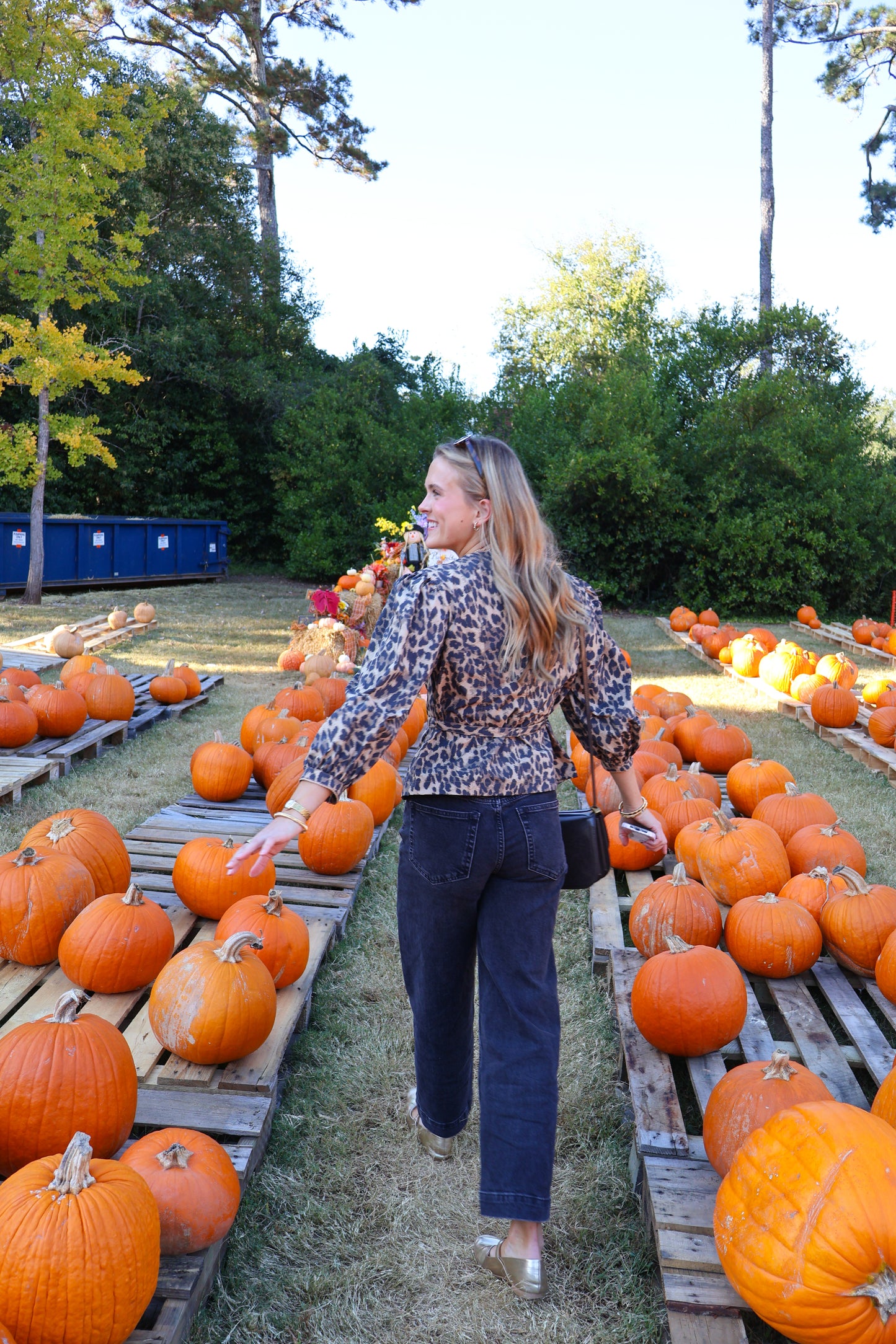 The Reese Smocked Blouse — Leopard
