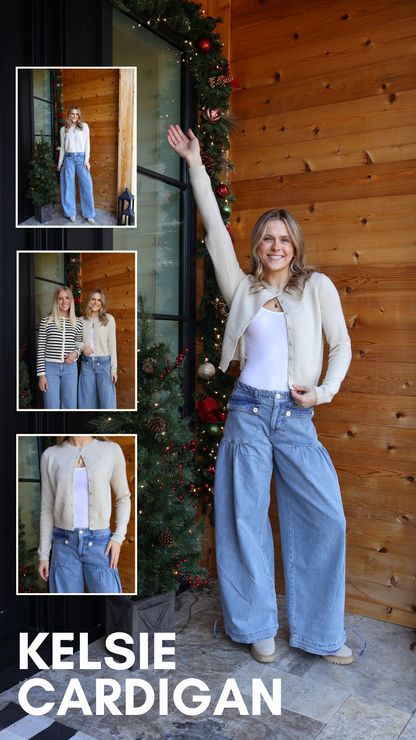 Kelsie Cardigan in Oat