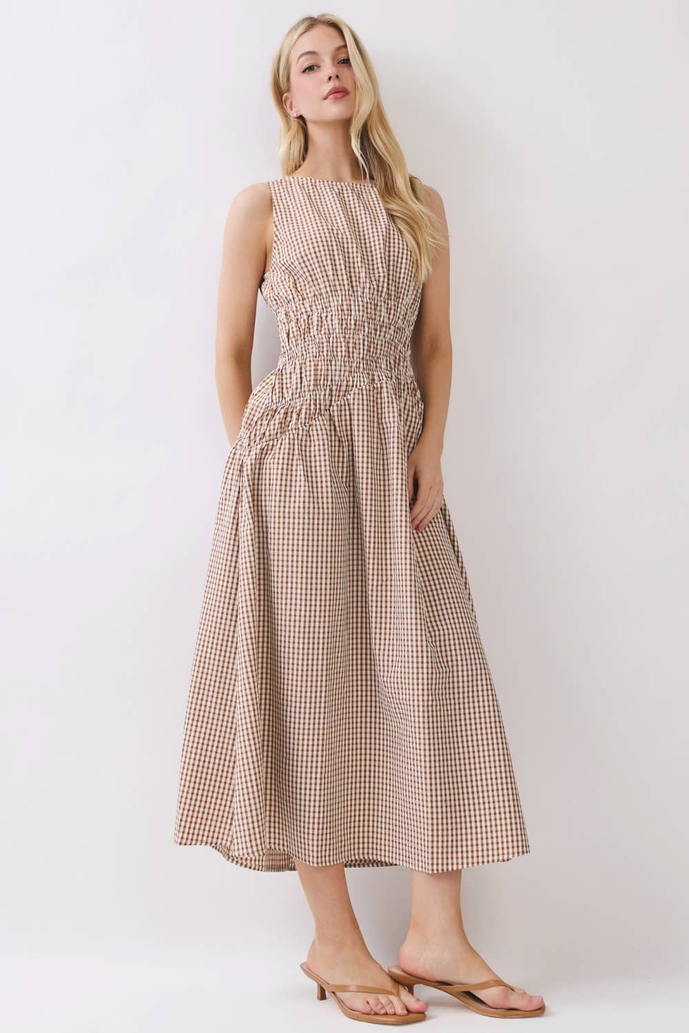 Maggie Mae Asymmetrical Midi Dress