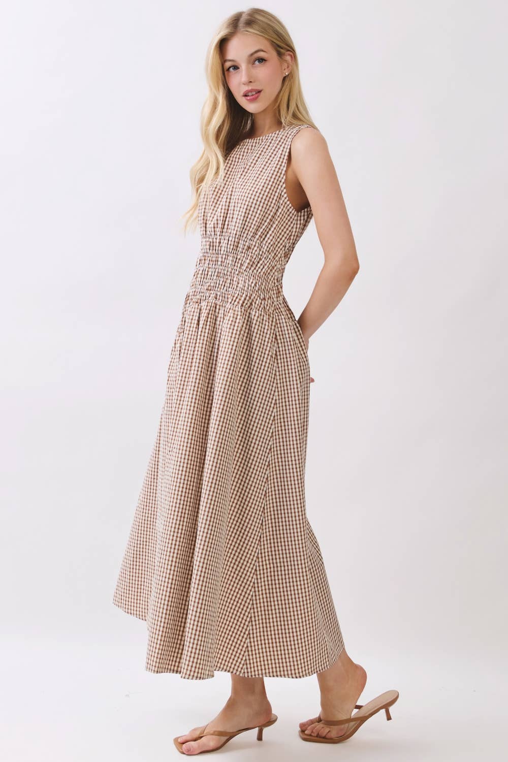Maggie Mae Asymmetrical Midi Dress