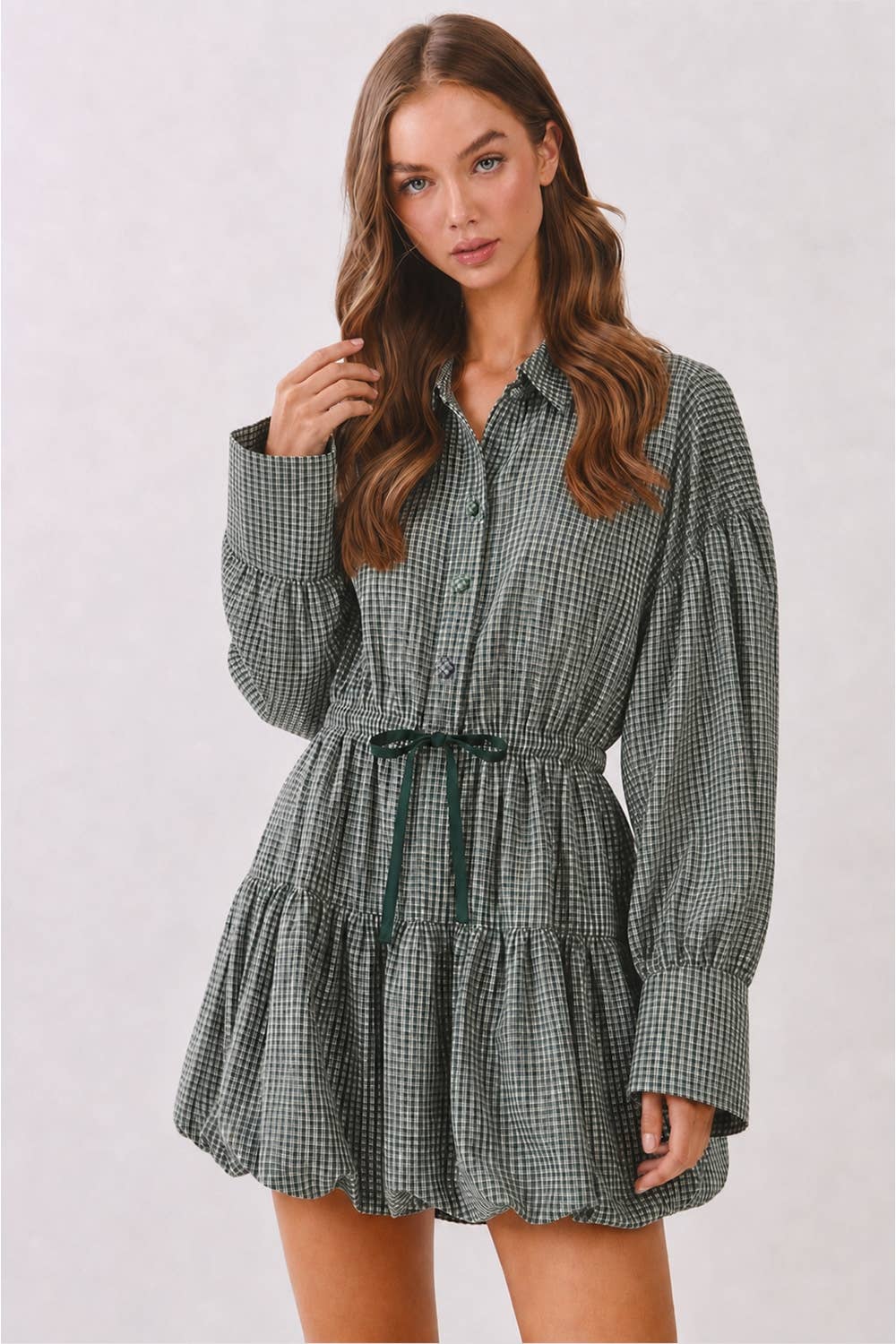 Hollis Gingham Mini Dress