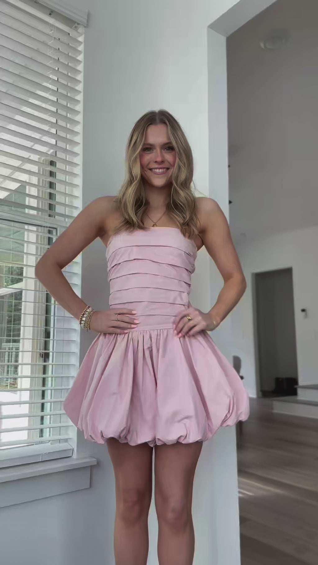 Sophia Mini Dress in Pink